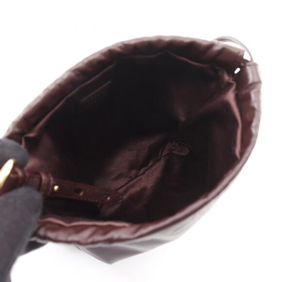 Miu Miu Miu NAPPA Leather Pouch for Women, Brown 5NG010 - Picture 4 of 6